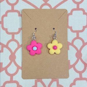 Retro Flower Earrings 🌸 Made By Me ✌🏼